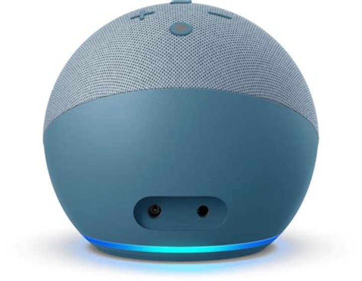 Amazon Echo Dot 4th Gen held in hand
