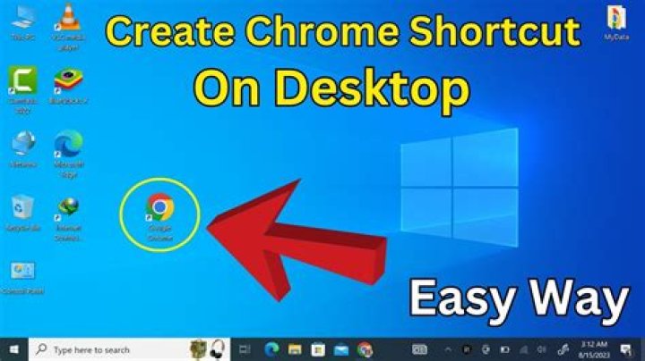 Create Shortcut Chrome Settings