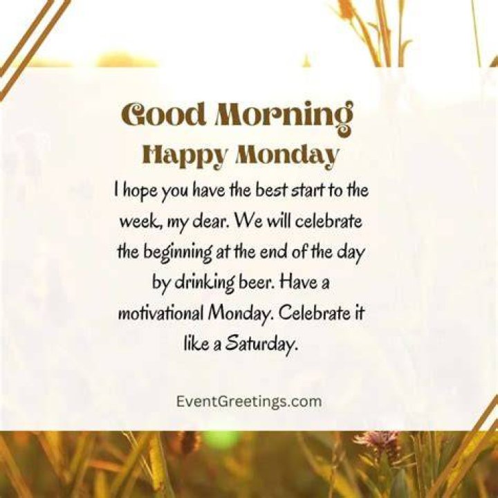 Dear Monday, keep moving, the restraining order is in effect.