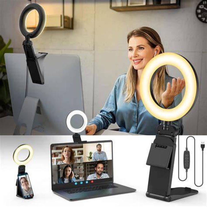 Evershop Dual Computer Selfie Ring Light Lifestyle