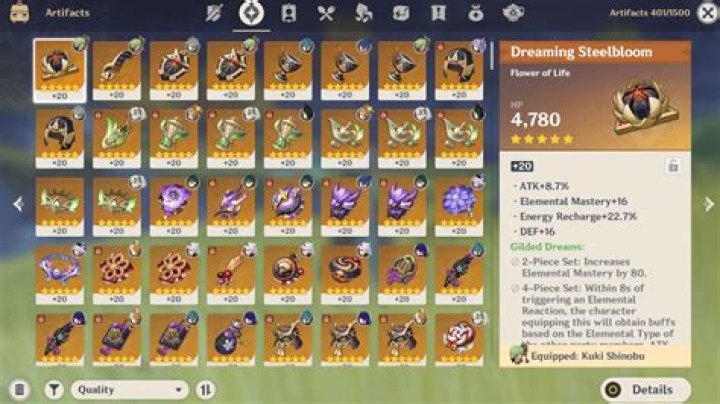 Genshin Impact Artifacts