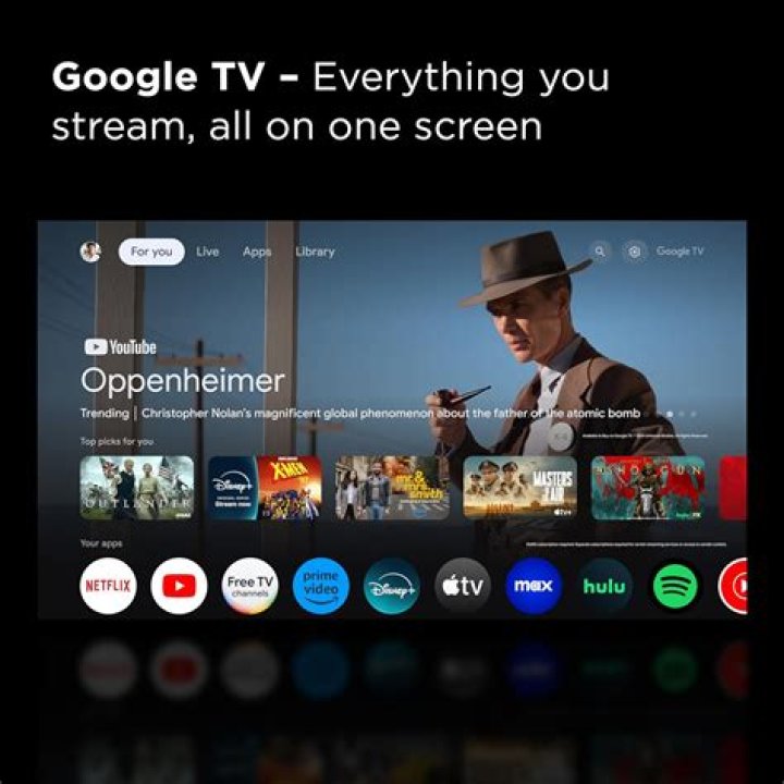 Google TV interface
