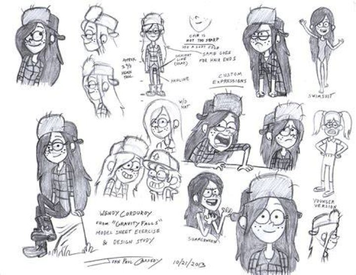 Gravity Falls Character Sheet Printable Form, Templates and Letter