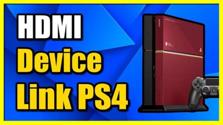 How do I enable HDMI link on ps4?