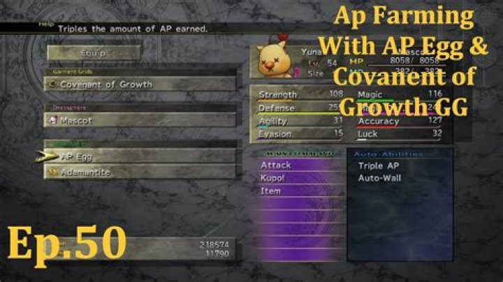 How do you get AP egg Ffx 2?