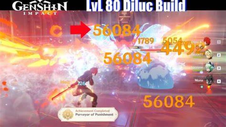 How much damage should a level 80 Diluc do?