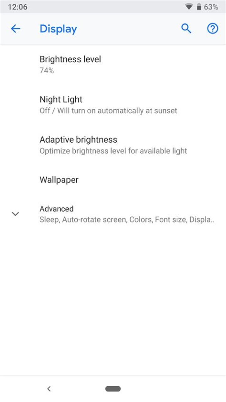 How to disable Adaptive Brightness in Android Pie