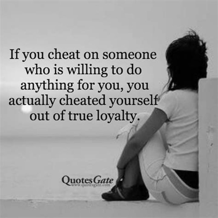if you cheat on someone