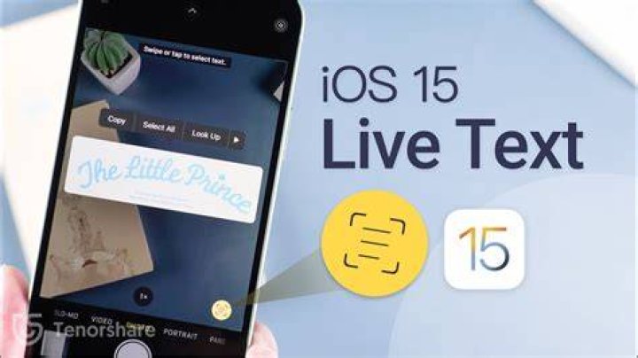 iOS 15 Live Text