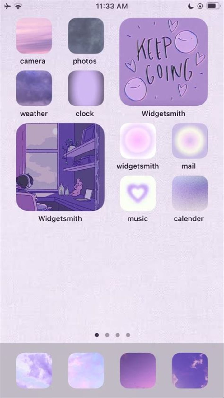 Pastel Widgets Purple