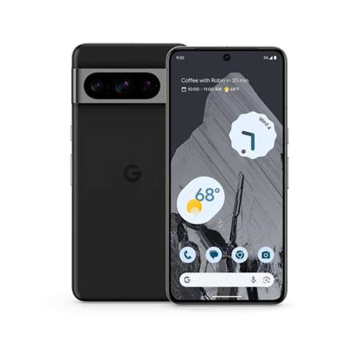 Pixel 8 Pro in Obsidian front and back square render