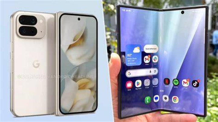 Pixel Fold mockup on Galaxy Z fold 3