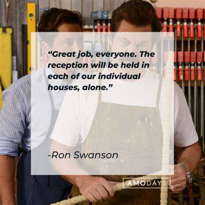 ron swanson reception quote