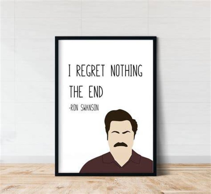 ron swanson regret nothing