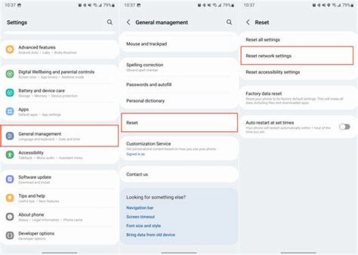 Samsung settings reset