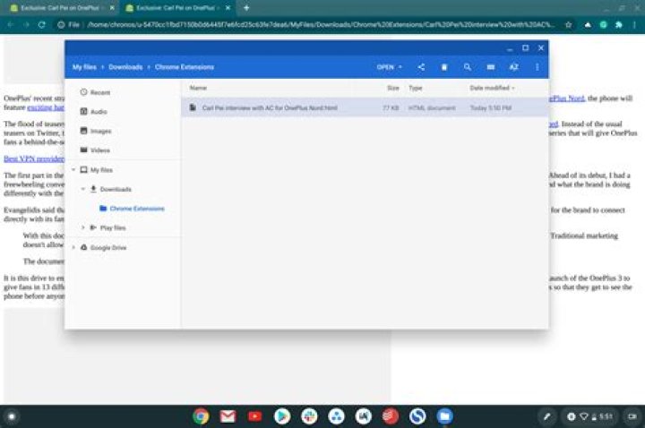 Saved Html Webpage Chromebook