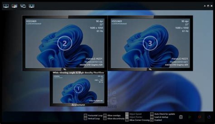 Screen resolution slider