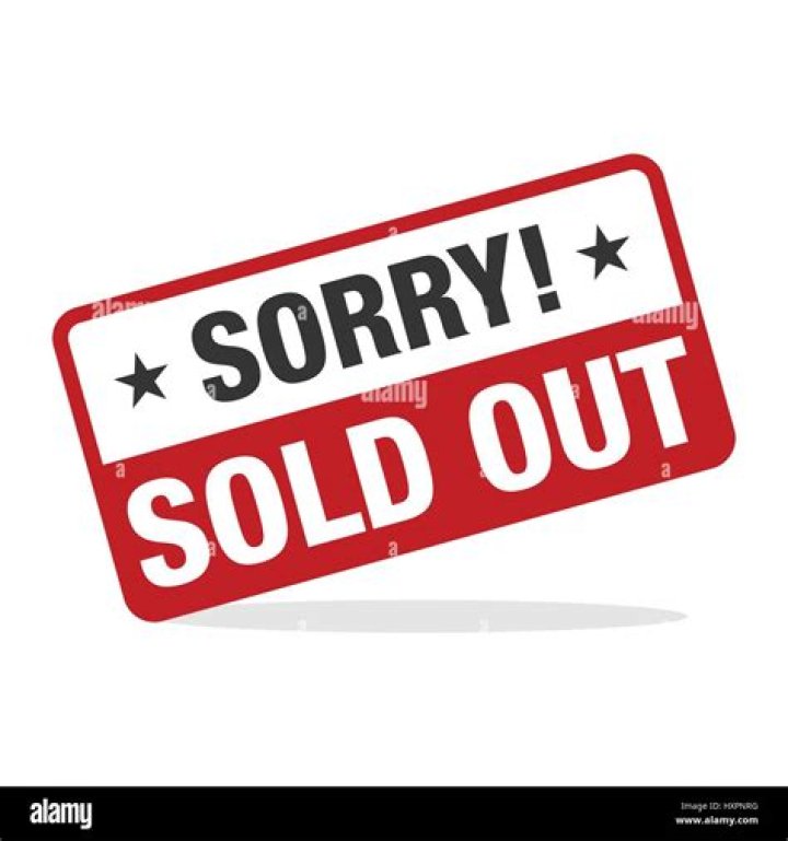 SOLD OUT!
