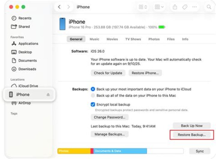 Tap backup and reset, then tap factory data reset