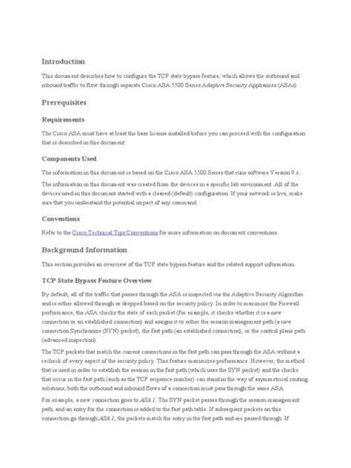 TCP Bypass Notes