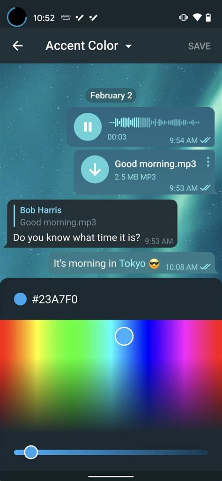Telegram Custom Dot Color Step 3