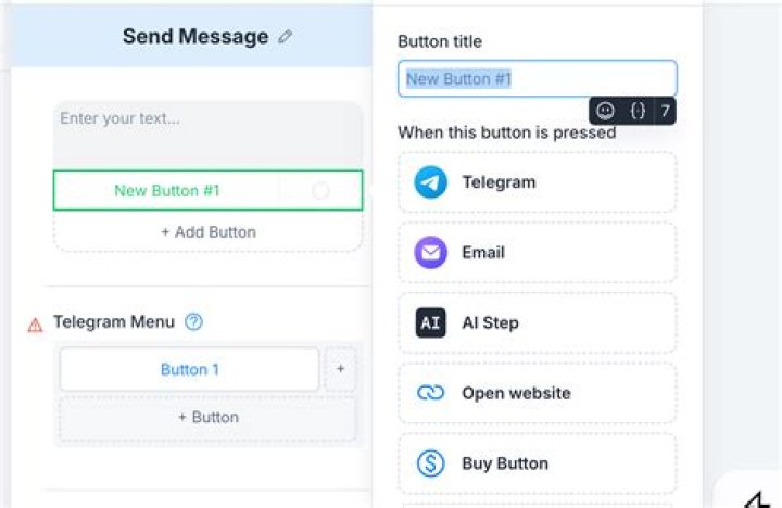 Telegram menu