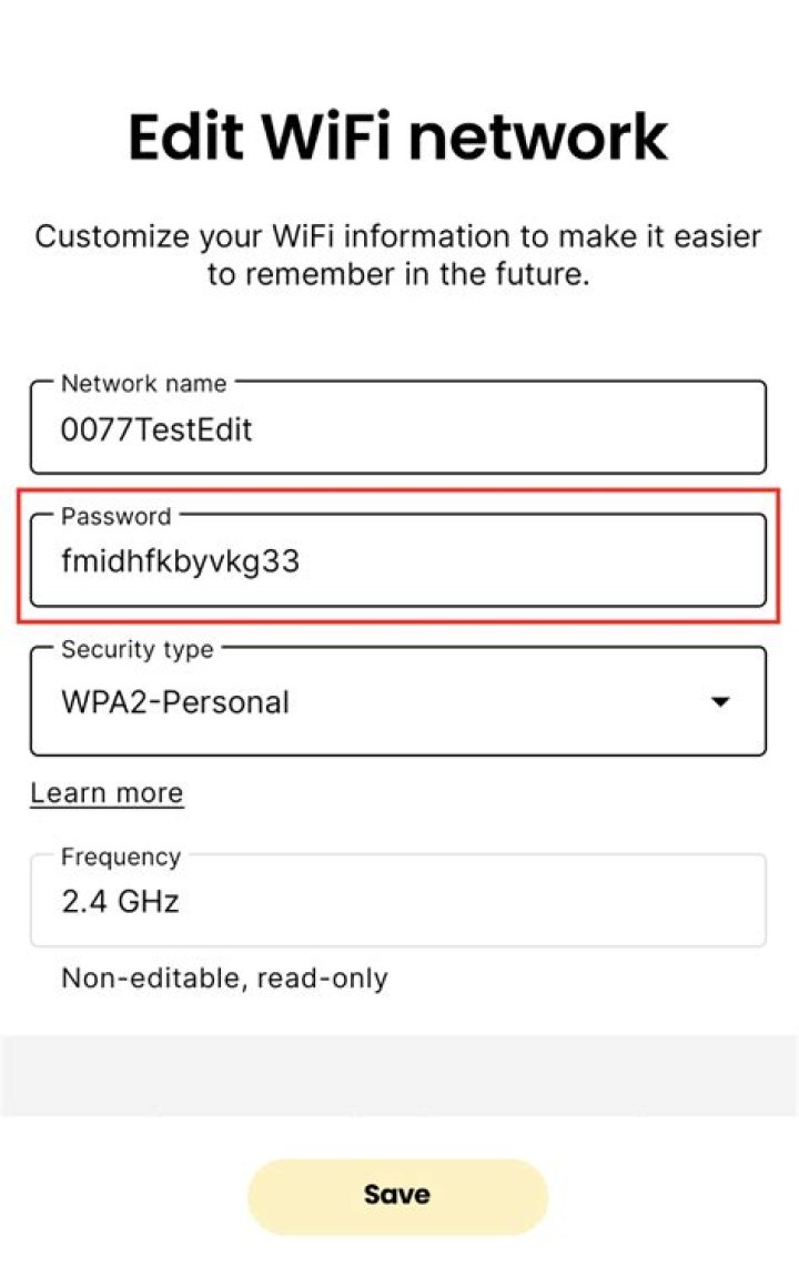 type wi-fi password, then tap connect