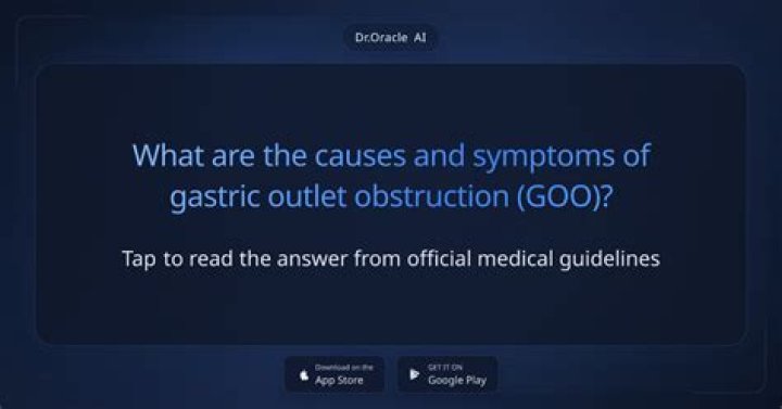 What causes GOO?
