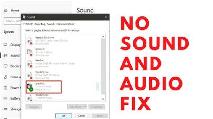 Why did my audio suddenly stop working?