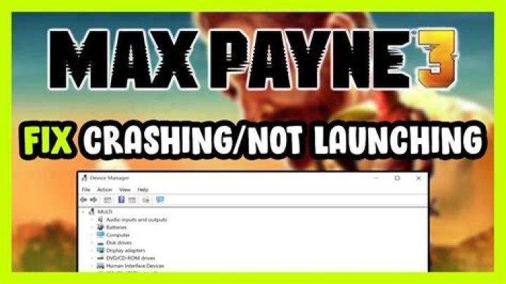 Why does Max Payne 3 keep crashing?